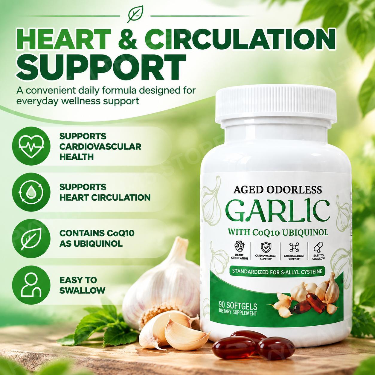 ซอฟต์เจลกระเทียมสกัดจากธรรมชาต - Coq10 Ubiquinol Softgel บทวิจารณ์และราคา