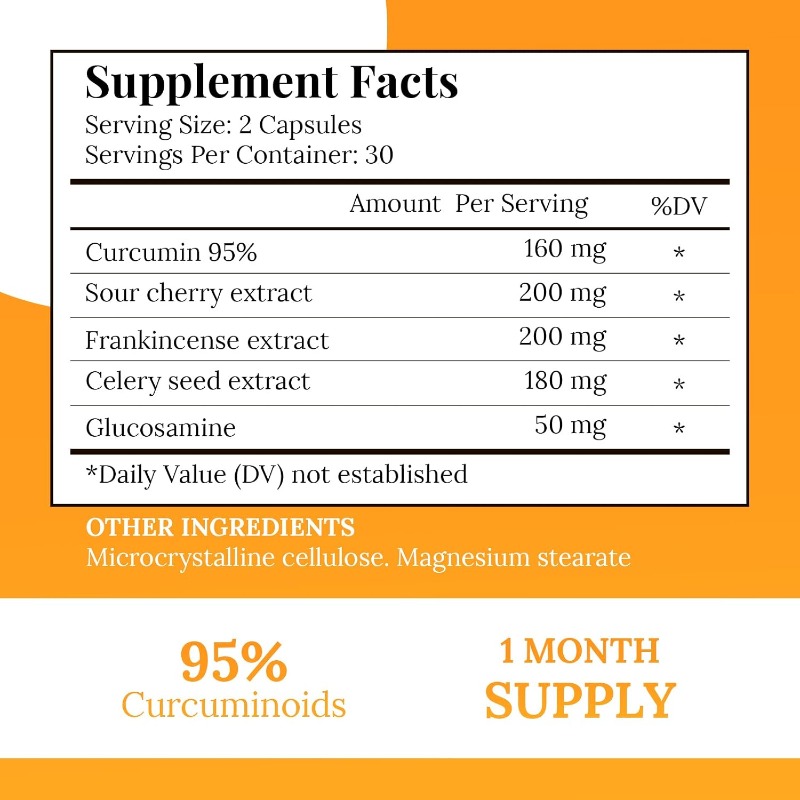 เคอร์คูมิน 95% กลูโคซามีน ประก - Turmeric Curcumin Capsule บทวิจารณ์และราคา